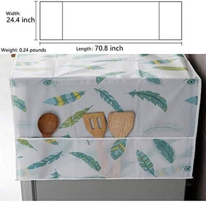 Refrigerator Waterproof Cover with Pockets