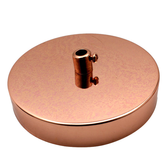 100mm Rose Gold Vintage Pendant Fitting Single Outlet Ceiling Rose~3092 LEDSone Single_Outlet_Ceiling_Rose